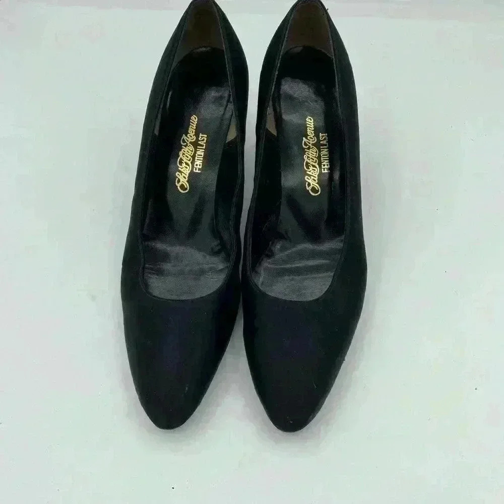 Sax Fifth Avenue Fenton Last Black Pumps 7 1/2 - Picture 2 of 4